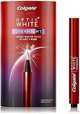 Colgate Optic White Overnight Teeth Whitening Pen, Gentle Teeth Stain Remover to Whiten Teeth, 3%... | Amazon (US)