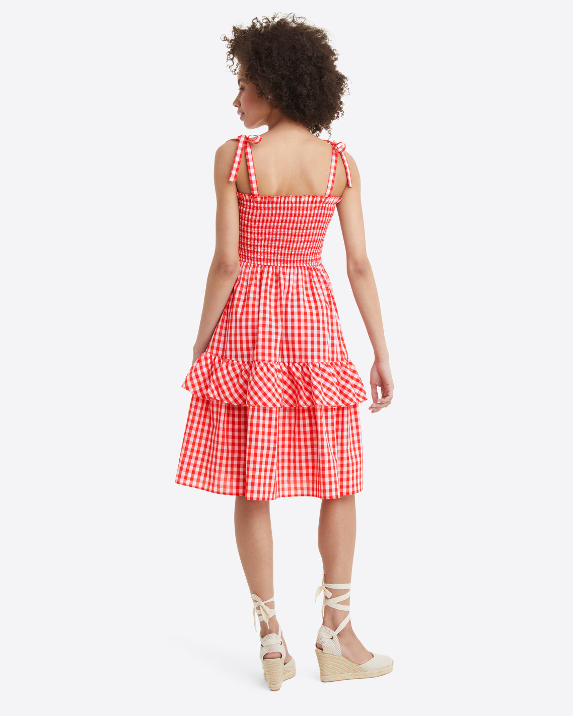 Taylor Dress in Poppy Red Gingham | Draper James (US)