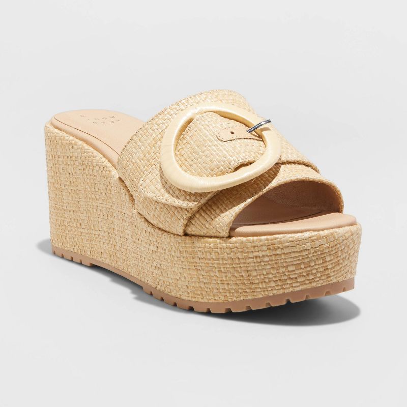 Women&#39;s Victoria Wedge Heels - A New Day&#8482; Tan 7.5 | Target