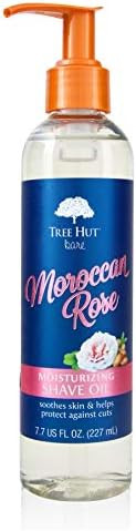 Tree Hut Bare Moroccan Rose Moisturizing Shave Oil, 7.7 fl oz, Gel-to-Oil Formula, Ultra Hydrating B | Amazon (US)
