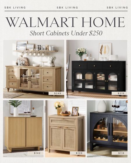 WALMART \ short cabinets under $250! Refresh your dining or living room today with one of these!

Home 
Decor

#LTKHome