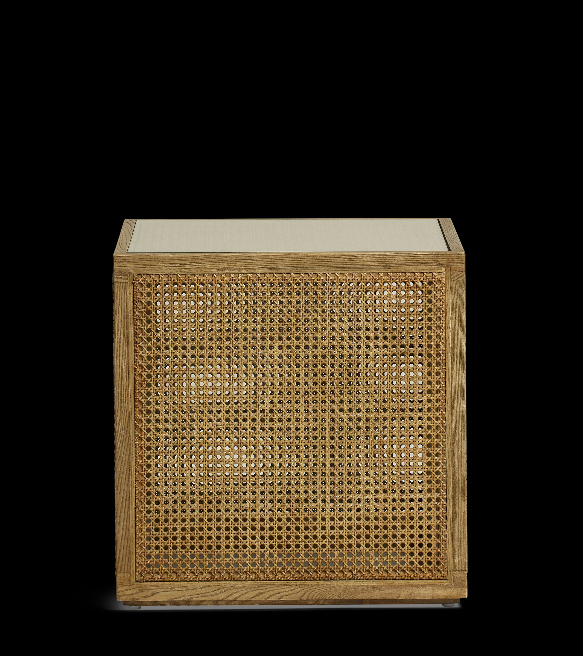 Riet Side Table – Weathered Oak | OKA UK