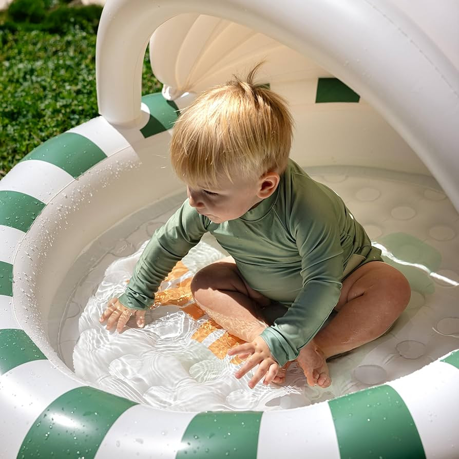 Sunnylife Kids Inflatable Pool, Eli The Elephant, Green, 47.24x41.73x26.77 in, PVC, 100L Capacity | Amazon (US)