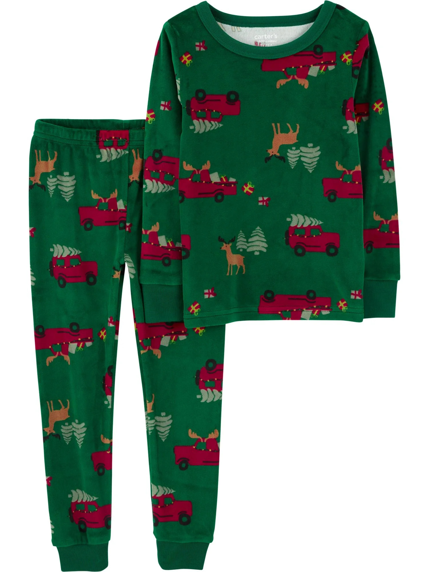 Carter's Child of Mine Toddler Holiday Cozy Pajama Set, 2-Piece, Sizes 12M-5T | Walmart (US)