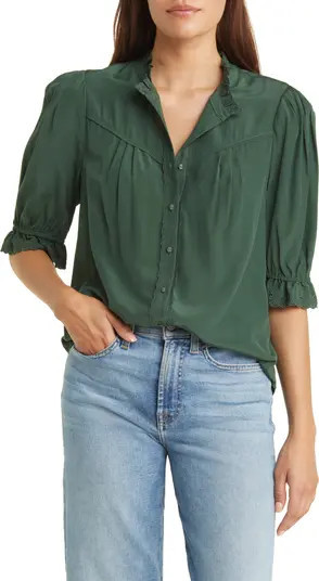 Eyelet Accent Blouse | Nordstrom