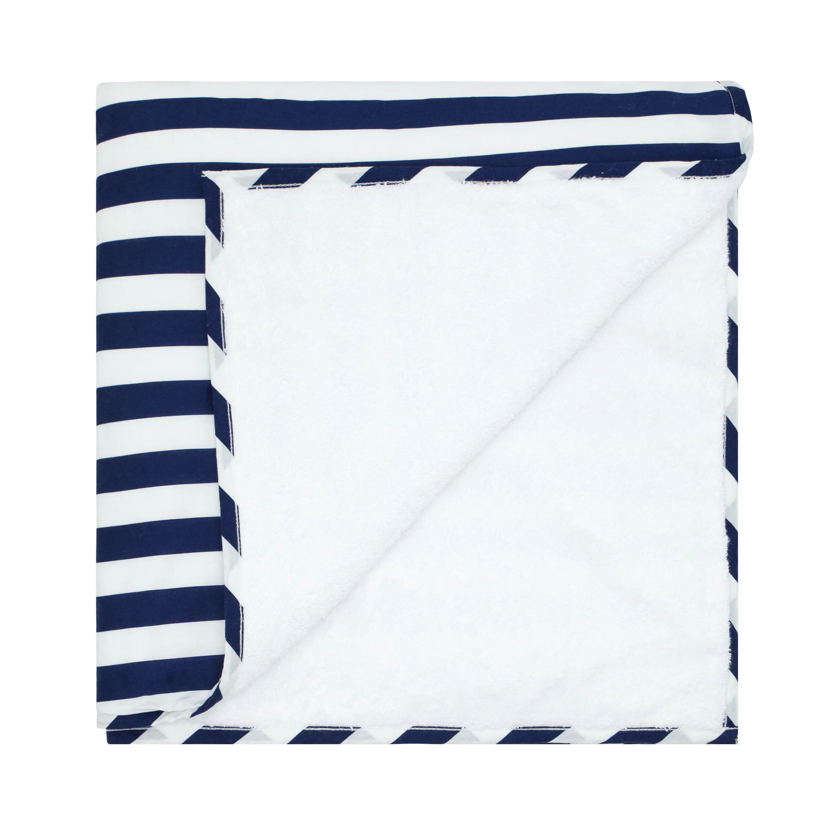 navy cabana stripe towel | minnow