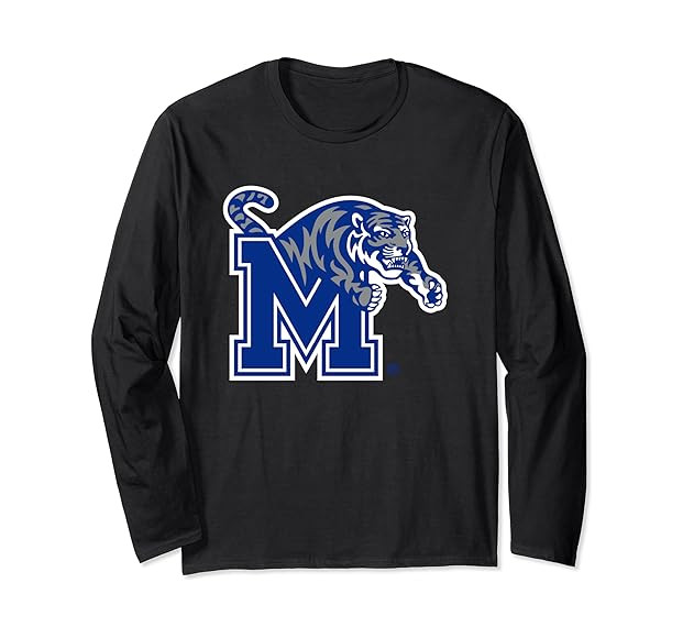 Memphis Tigers Icon Officially Licensed Long Sleeve T-Shirt | Amazon (US)