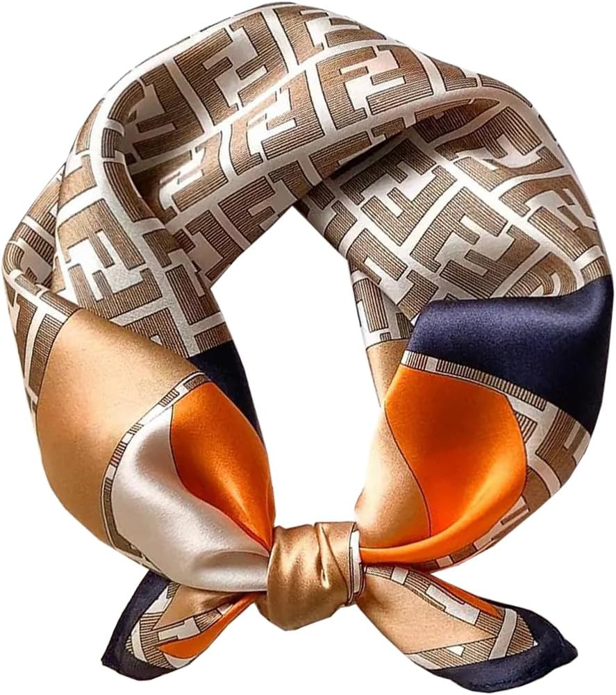 100% Mulberry Silk Scarf -21” Square Neckerchief with Gift Packed | Amazon (US)
