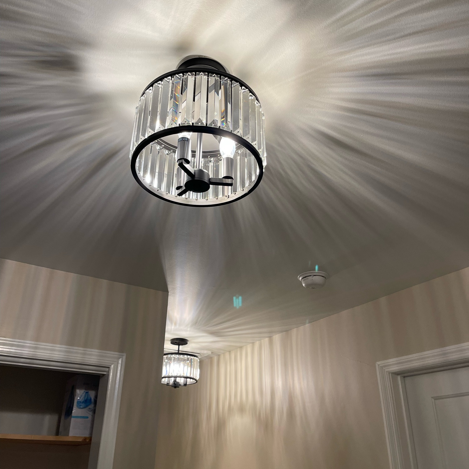 When we moved into our home, one of the first things I did to elevate the space and make it “ours” was switch out the light fixtures in our upstairs hallway! These semi flush crystal light fixtures from Amazon did EXACTLY what I wanted. They lit up our space beautifully and add fun dimension with the way the light bounces off the fixture, walls and ceiling ✨  

#LTKhome #LTKfindsunder100