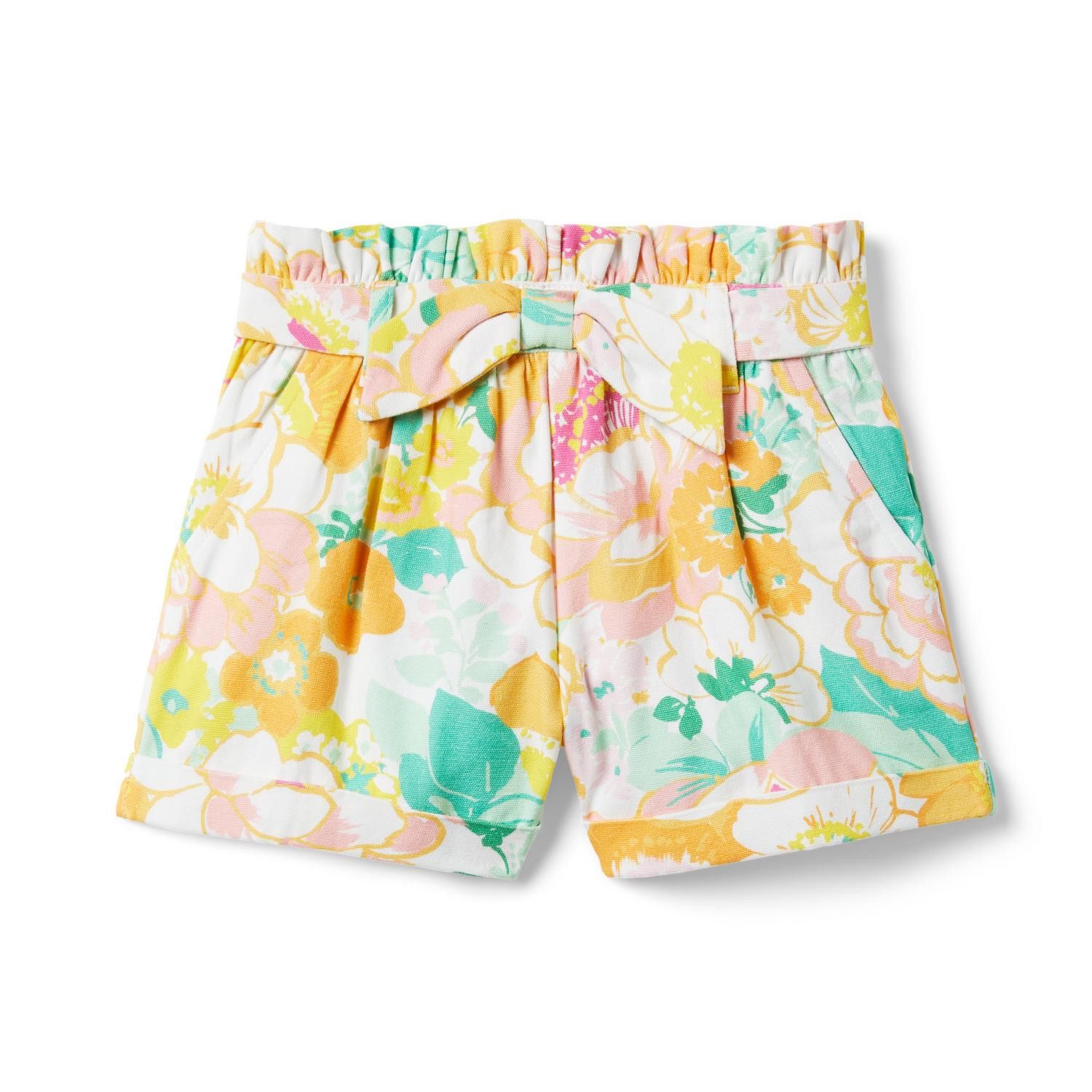 Floral Paperbag Waist Short | Janie and Jack
