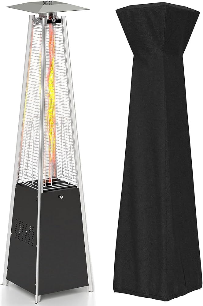 FOOWIN Patio Heater,48,000 BTU Outdoor Patio Heater with Wheels,Propane Patio Heater w/Waterproof... | Amazon (US)