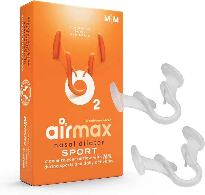 Airmax Unisex Sport Nasal Dilators Two-Pack - Easy, Safe, and Comfortable Breathing Aid - Improve... | Amazon (US)