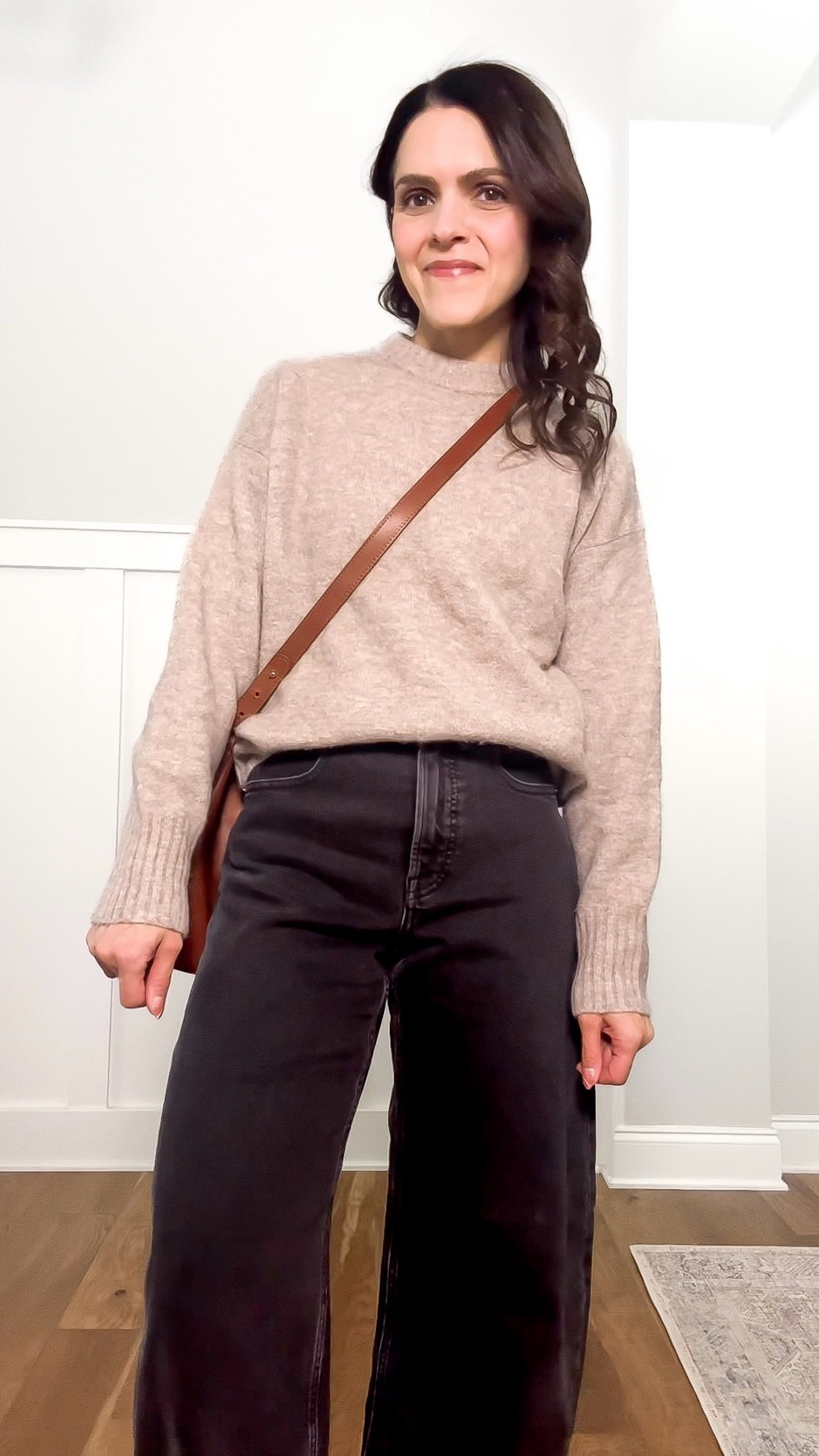 Day 7 of styling my closet without buying anything new! Mixed a cozy sweater into a fresh look from pieces I already own. Linked exact or similar! 

#winteroutfitideas #cozystyle #sweaterstyle 

#LTKSeasonal #LTKgrwm #LTKootd