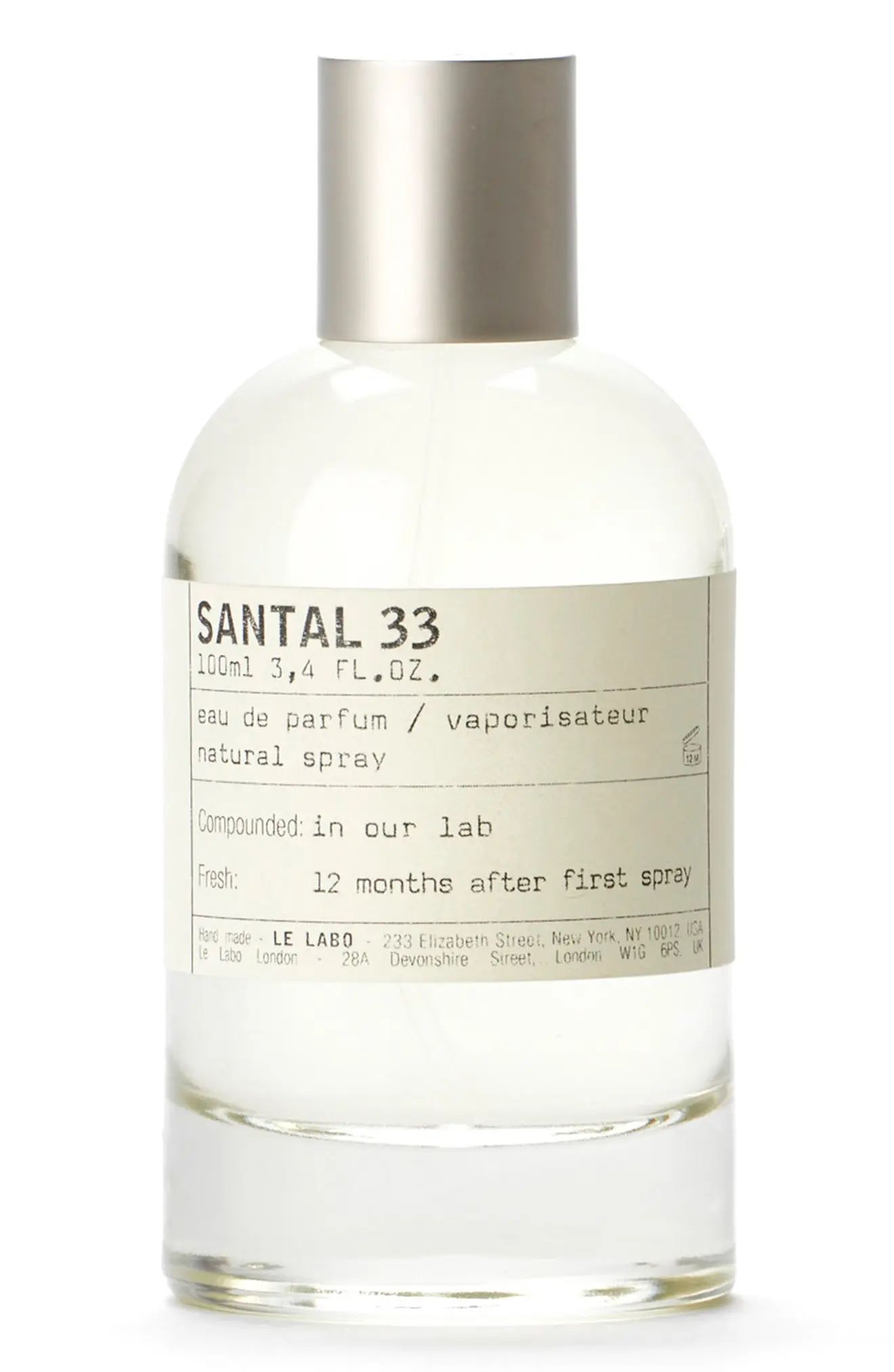 Le Labo Santal 33 Eau de Parfum at Nordstrom, Size 3.4 Oz | Nordstrom