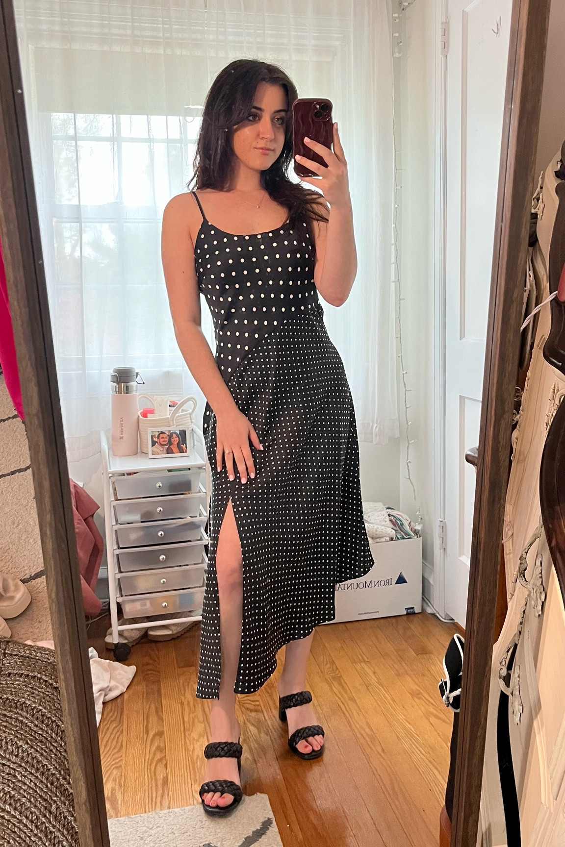 flattering and flowy sundress from target! heels are dolce vita but they no longer sell the exact style.

sundress, midi dress, polka dot dress, black and white dress, target, target dress, wedding guest dress

#LTKstyletip #LTKshoecrush #LTKwedding