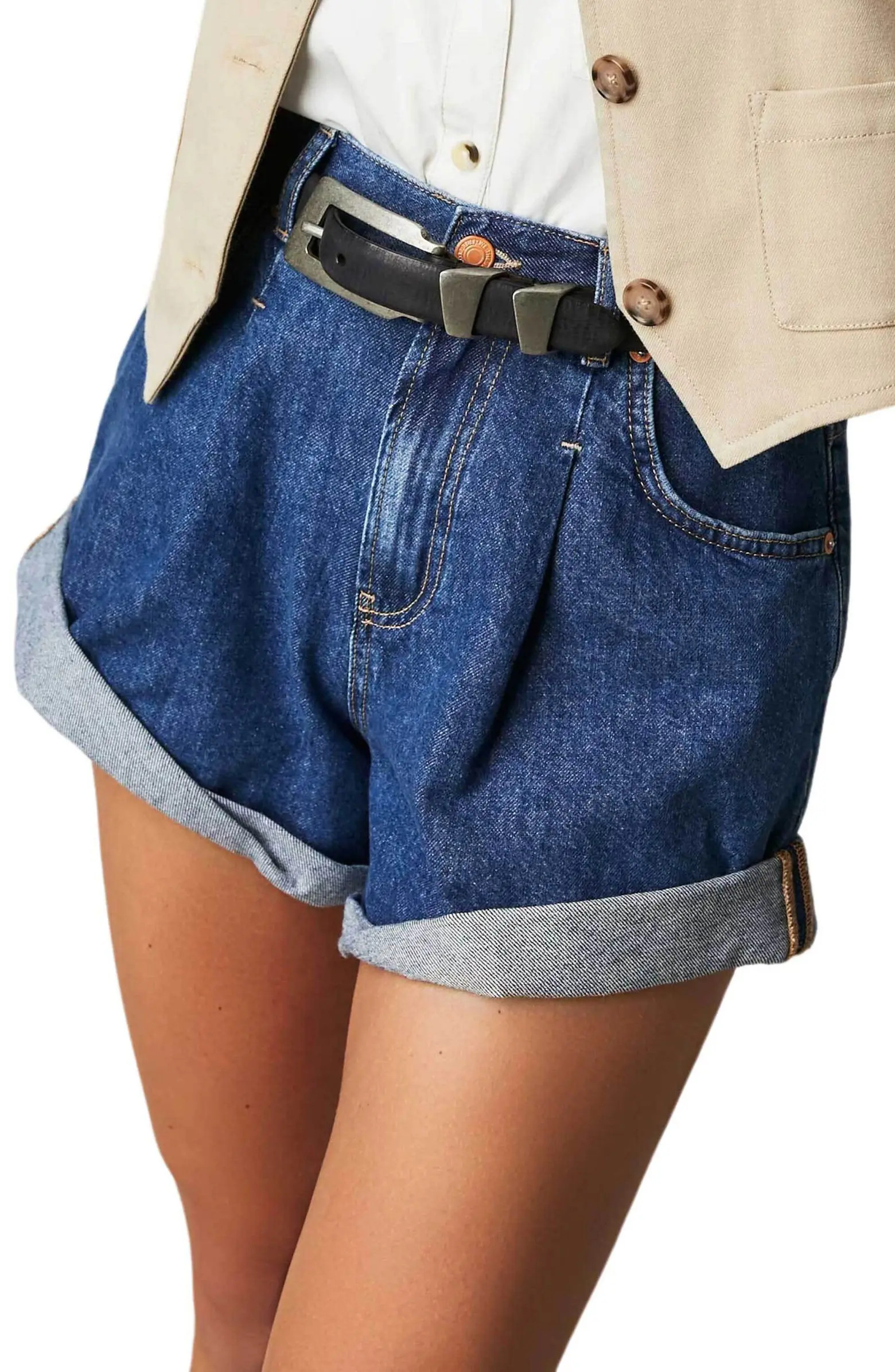 Danni Roll Cuff Denim Shorts | Nordstrom