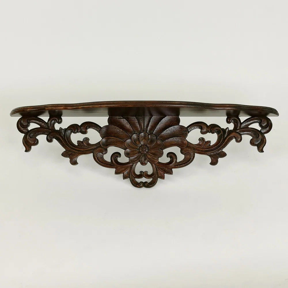 Manitoga 29" Wide Pine Solid Wood Floating Shelf | Wayfair North America