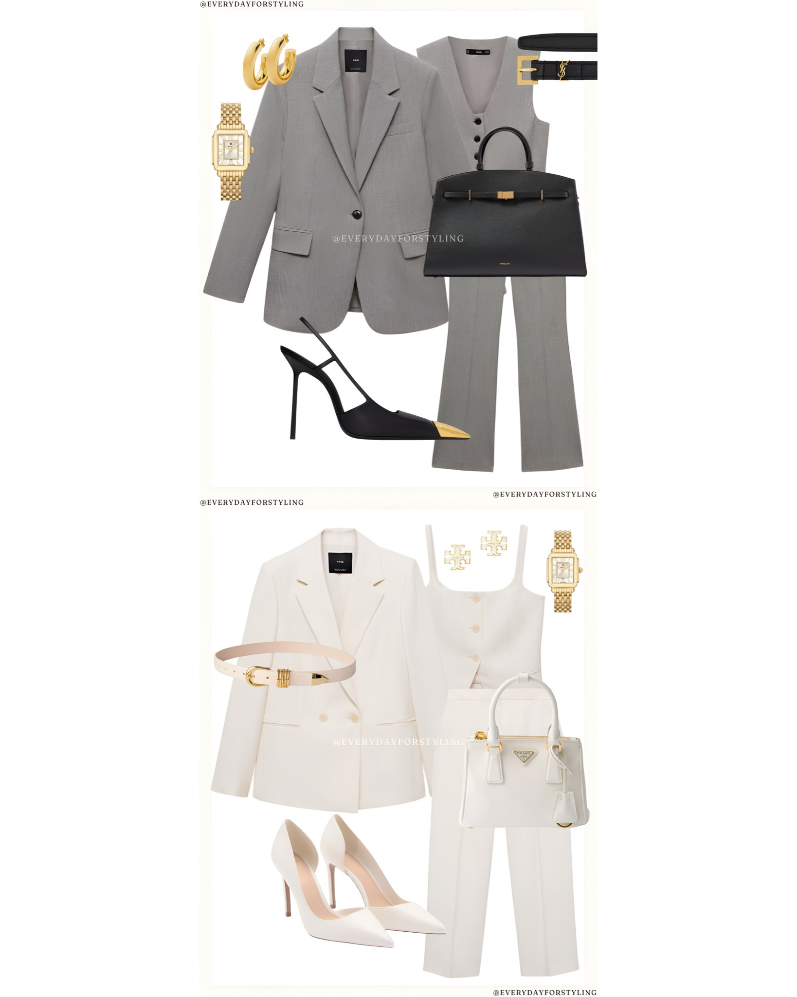 2 New In Mango Suit Set Inspo 🤍🩶

#LTKStyleTip #LTKSeasonal #LTKWorkwear