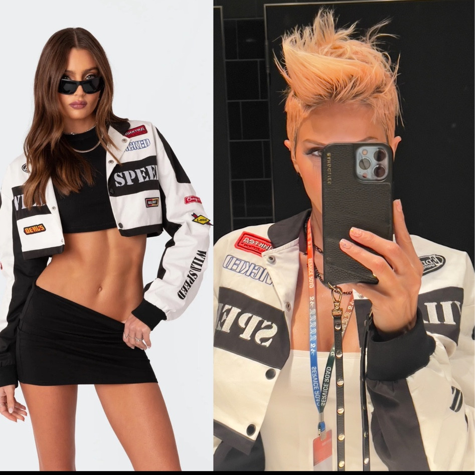 This jacket is perfect for the racing event. Motogp , car racing , formula 1. I got so many compliments when I wore it to the MotoGP race. 

#LTKsalealert #LTKFestival #LTKstyletip