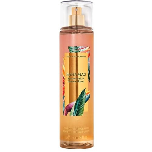 Bath & Body Works Fine Fragrance Body Spray Mist 8 fl oz / 236 mL (Bahamas Passionfruit & Banana Flower) | Amazon (US)