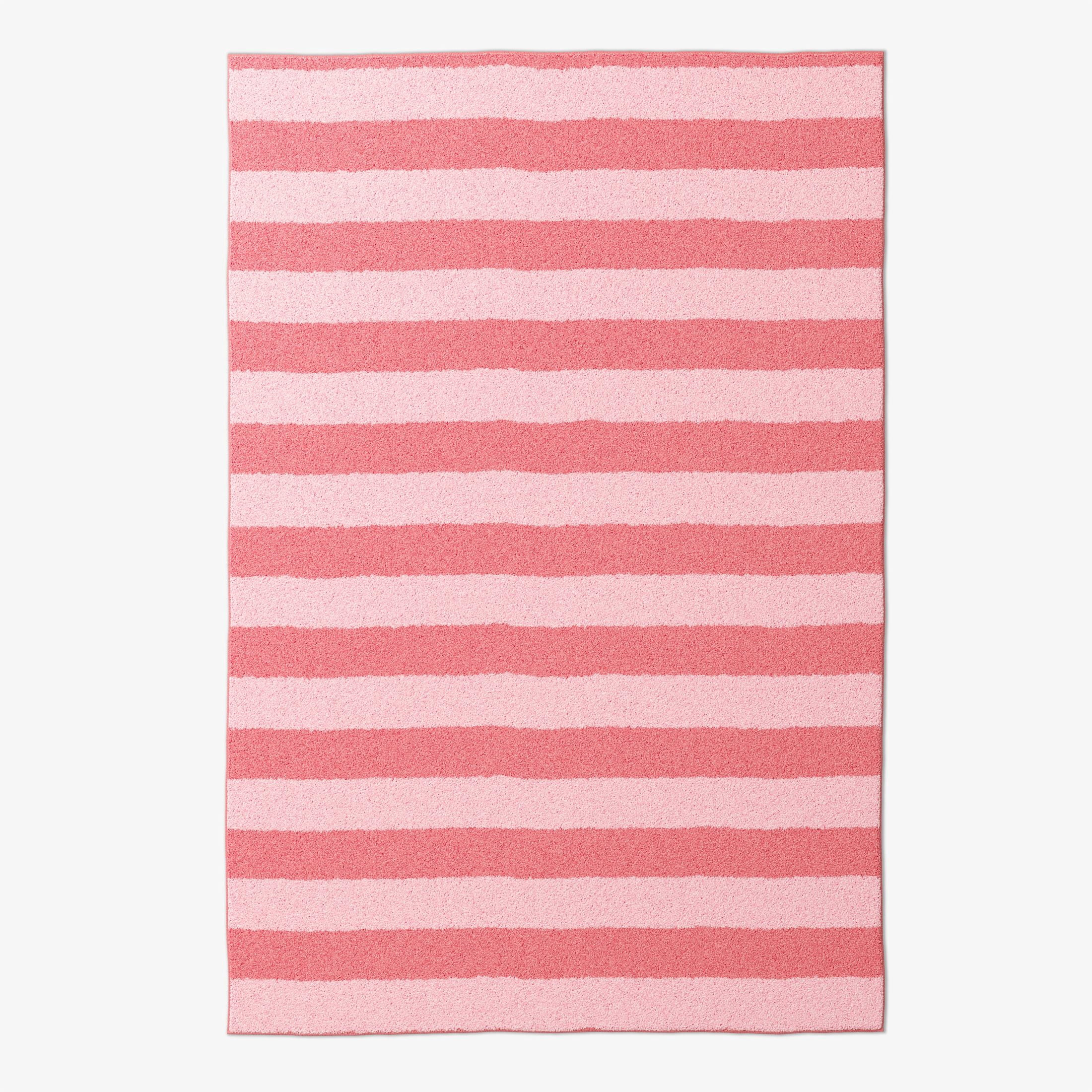 Mainstays Kids Tufted Pink Stripe Washable Area Rug, 4' x 6' - Walmart.com | Walmart (US)