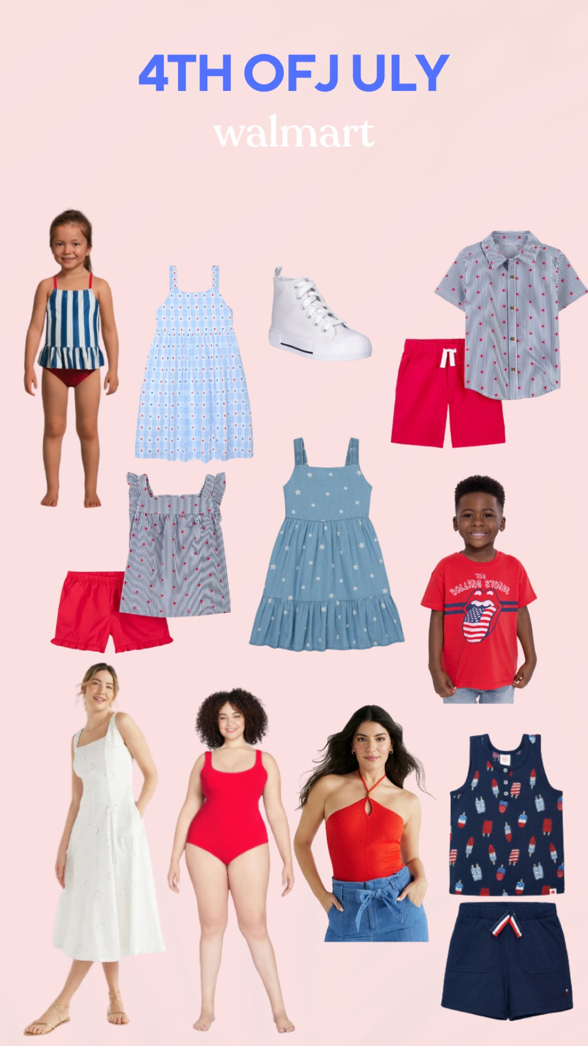 So many great 4th of July pieces for mom, dad, and kids at Walmart 

#LTKSeasonal #LTKSummerSales #LTKFamily