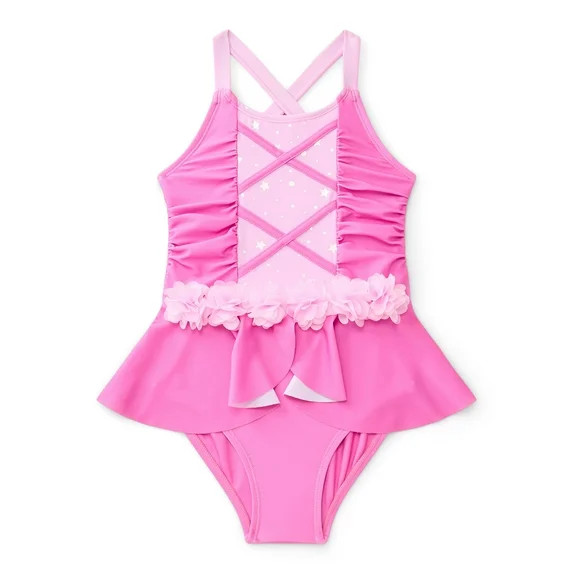 Character Toddler Girl Princess Cosplay Swimsuit, Sizes 12M-5T | Walmart (US)