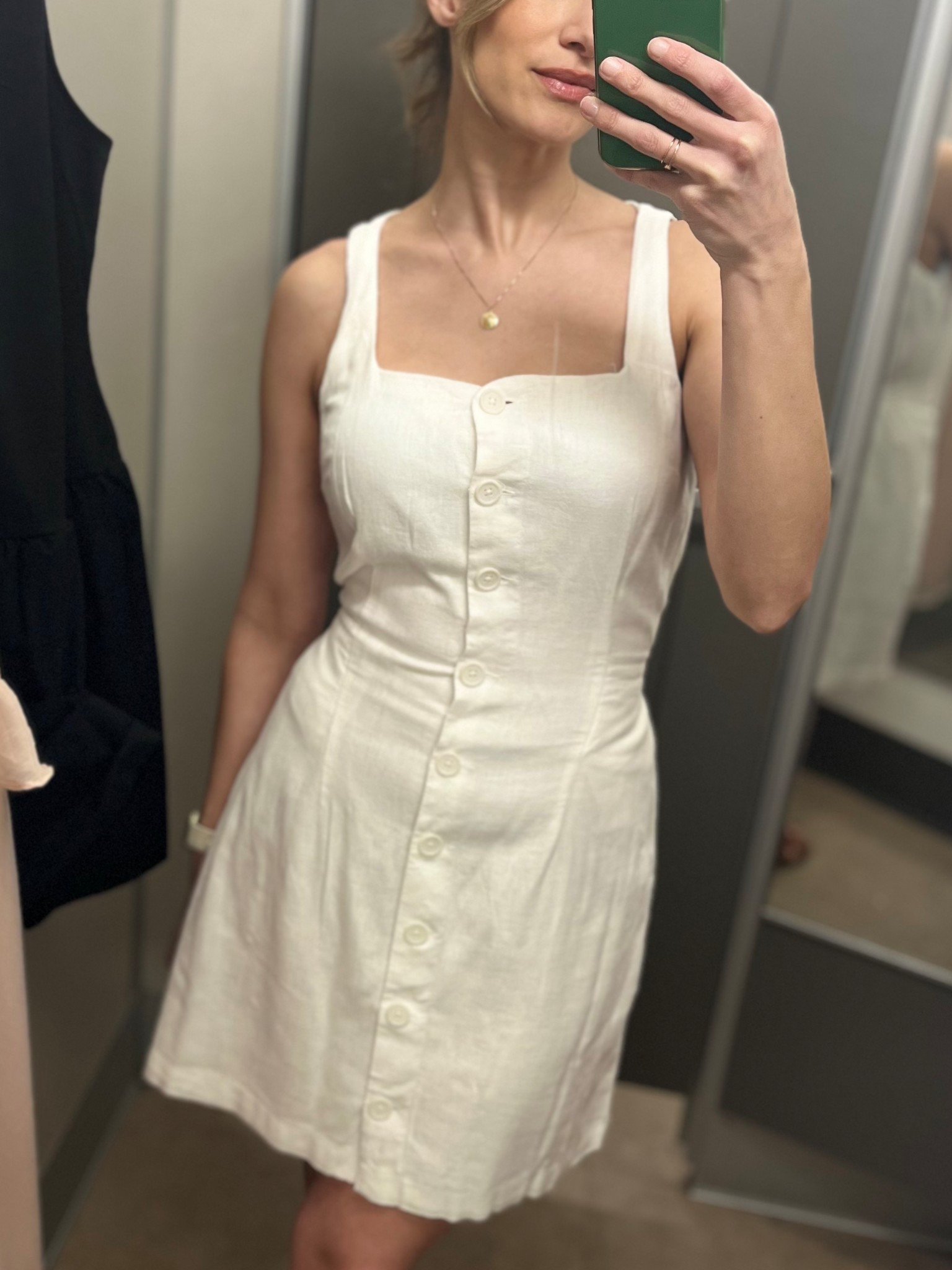 I also loved this white square neck button up dress. It’s a great base layer for lots of cute outfits! 

#LTKFindsUnder50 #LTKFindsUnder100 #LTKTravel