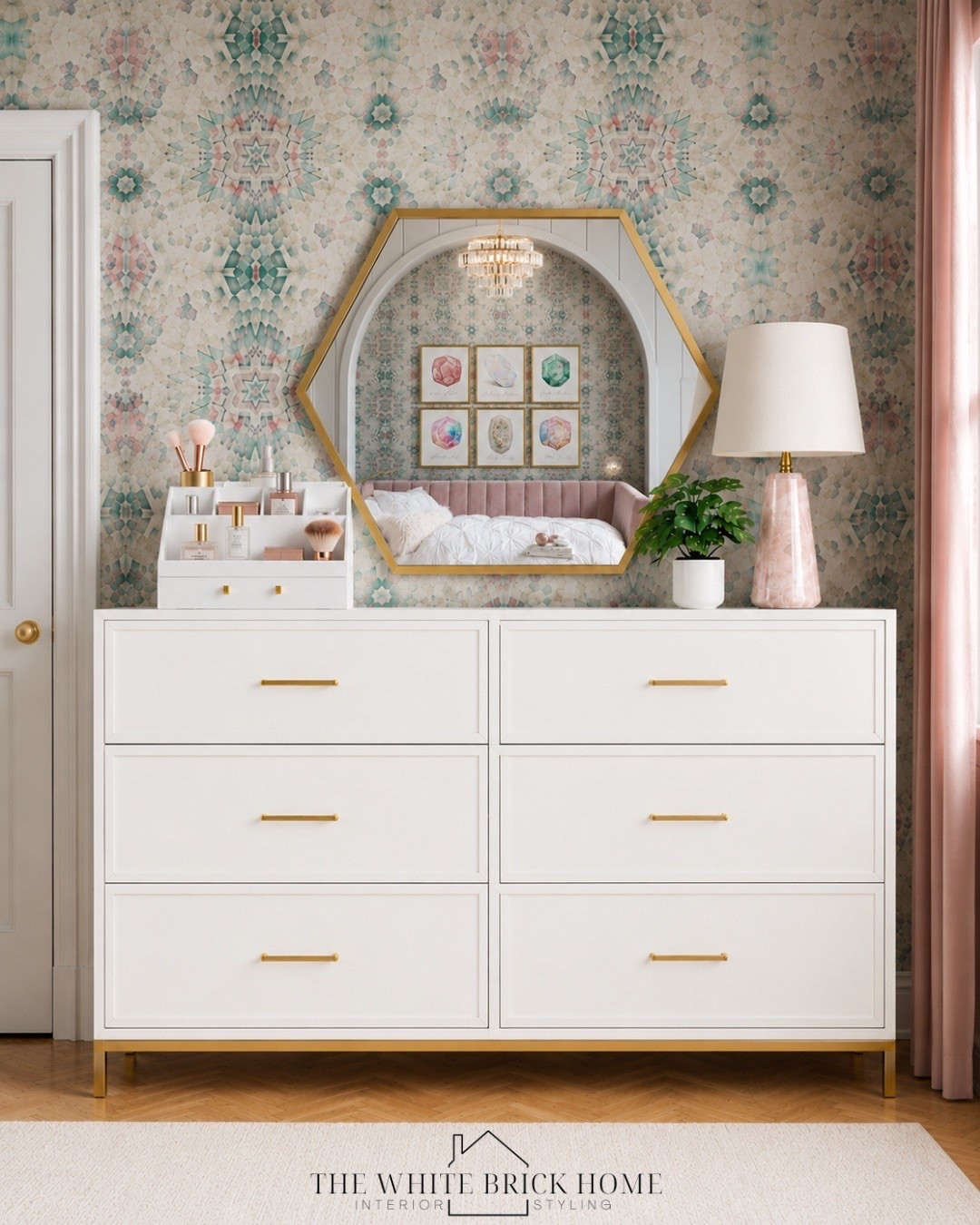 Where soft glam meets dreamy detail - this elevated teen retreat layers blush velvet, pastel wallpaper, and luxe accents for the ultimate escape. 
❤️❤️
Girls room, girls bedroom, modern girls room, girls room dresser, girls room wall mirror, girls room wallpaper, girls room lighting, girls room decor, girls room dresser, girls room decor, girls room design, girls room finds, home decor, home design, teen girl, teen girl bedroom ideas, bedroom, girls room design, girls room inspiration, girls room table lamp, girls room finds, girls room furniture, girls room decor, home decor, home design, bed, bedroom, kids room, kids bedroom. Pink bedroom, pottery barn teen bedroom, pottery barn, wayfair

#LTKSeasonal #LTKKids #LTKHome