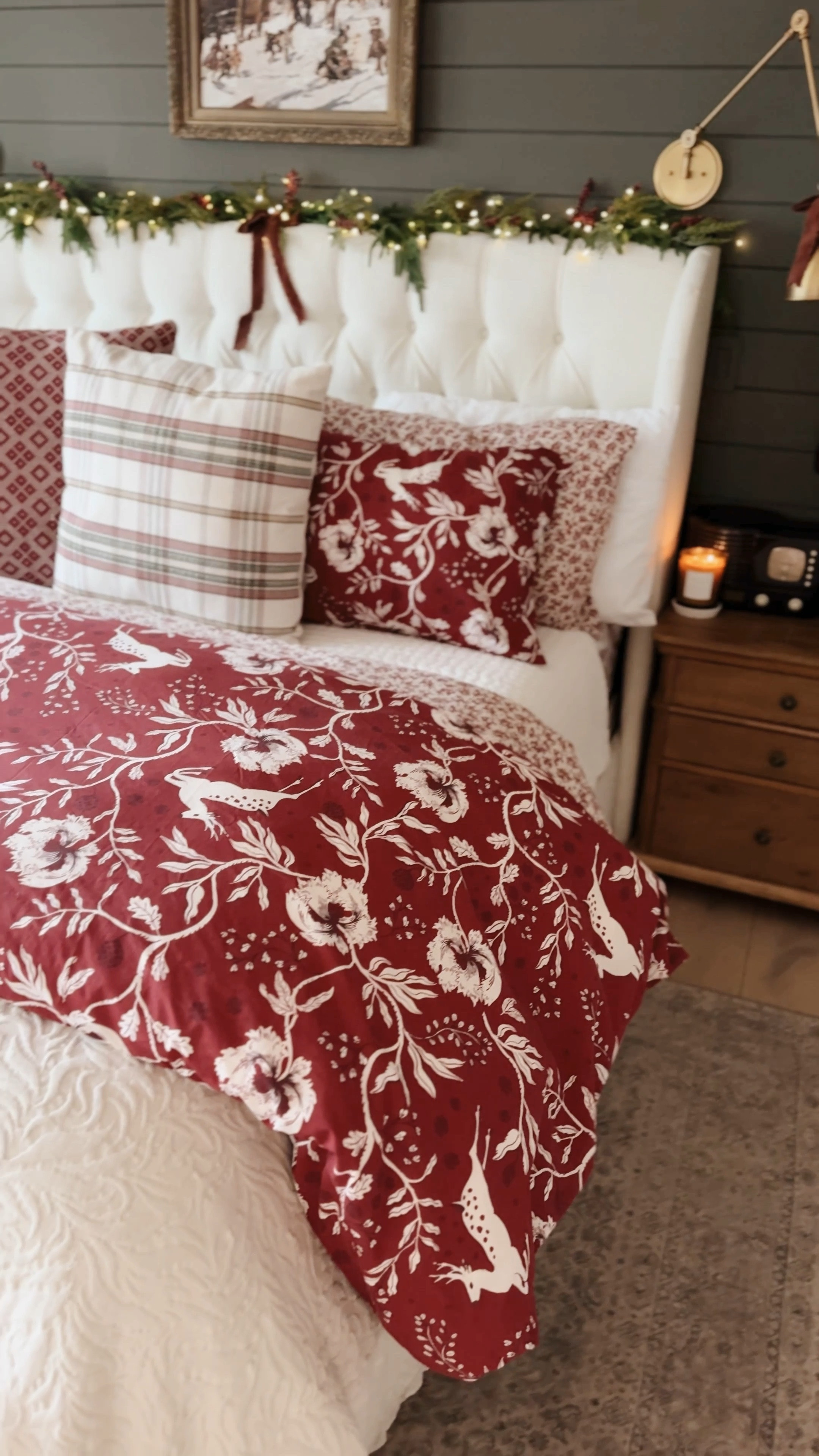 Dressing a bed for winter.

Christmas Bedding:
1. Flannel sheets
2. Bed blanket 
3. Comforter
4. Duvet 
5. Quilt 
6. Throw Pillows

#LTKSeasonal #LTKFindsUnder100 #LTKHome