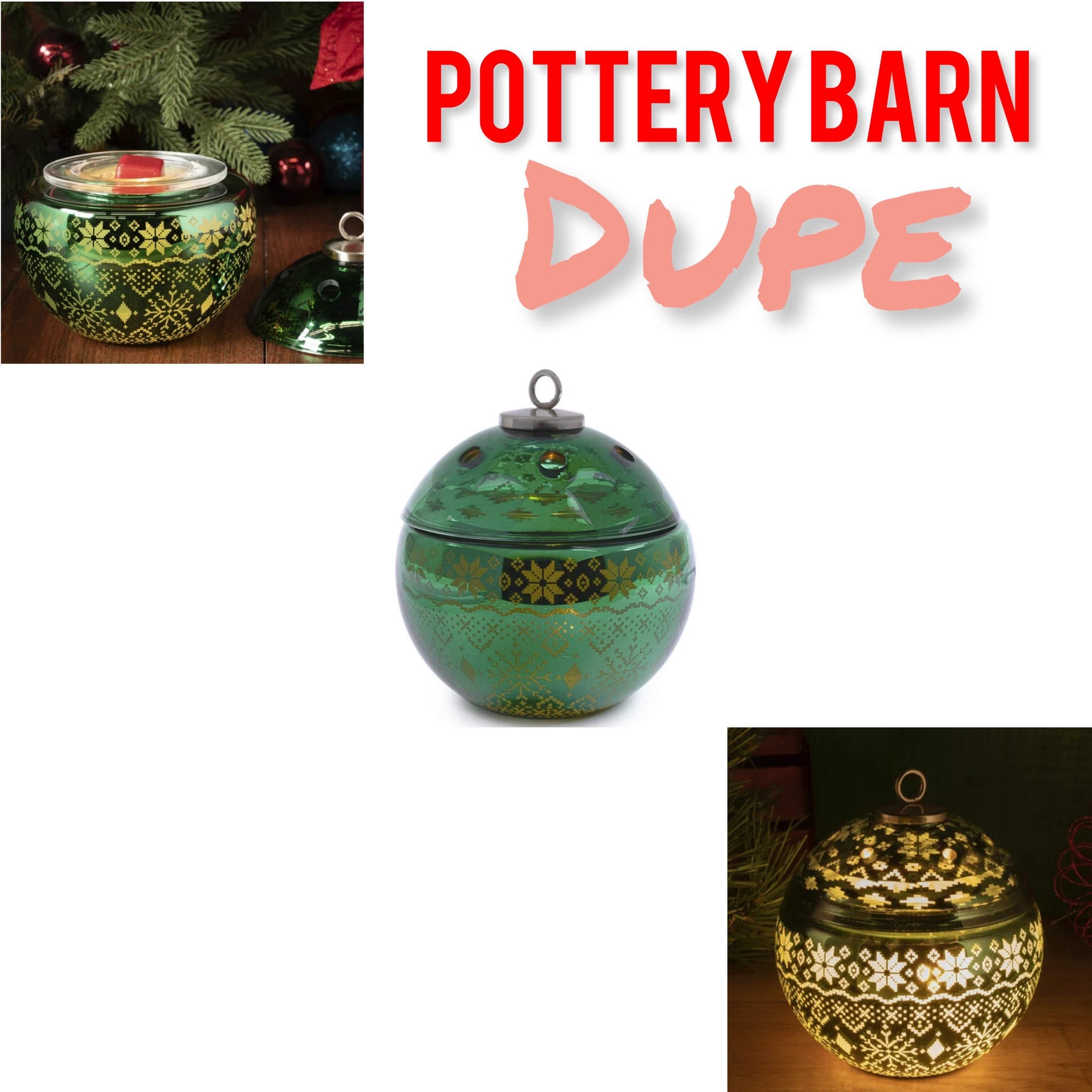 Pottery Barb Ornament candle dupe. This one is an incense warmer! 

#LTKHoliday #LTKSeasonal #LTKGiftGuide