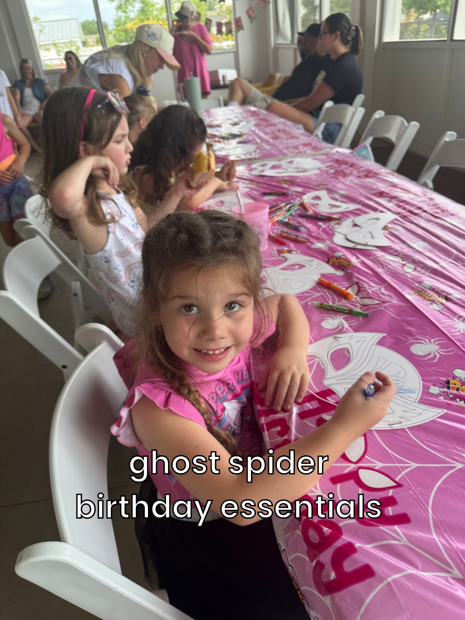 The cutest ghost spider birthday party!