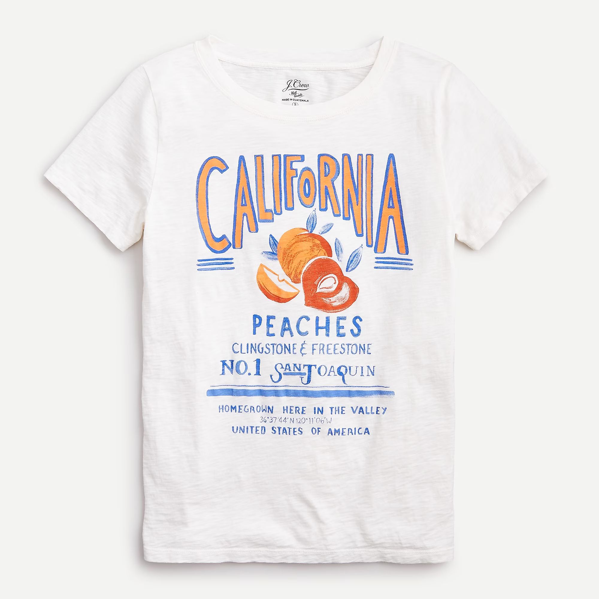 "California peaches" T-shirt in Supima® cotton | J.Crew US