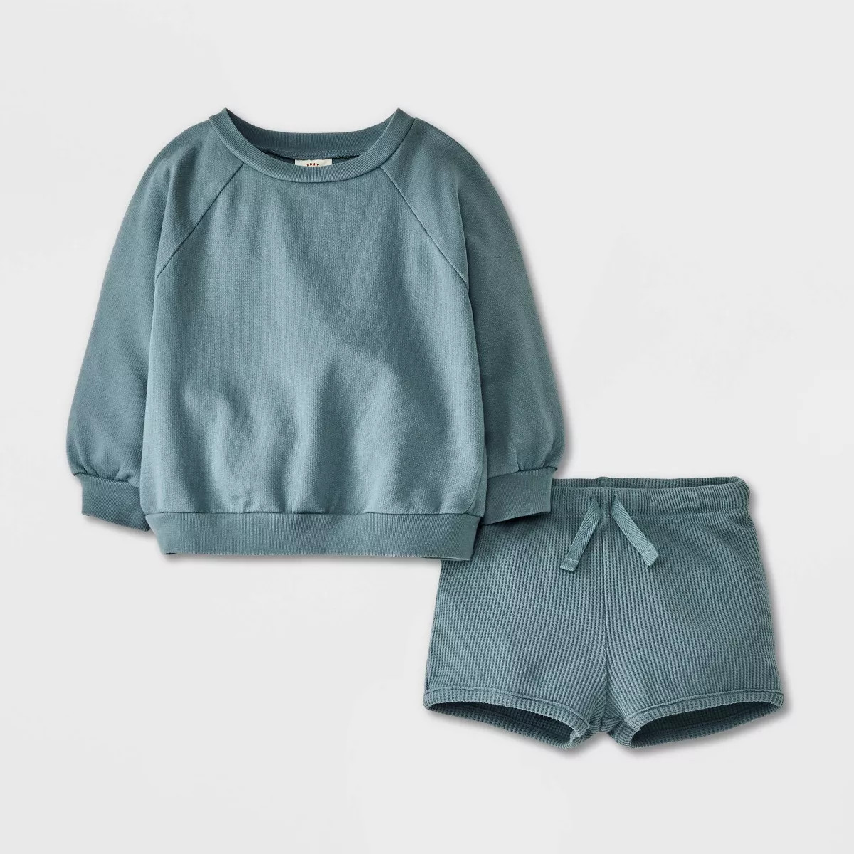 Baby Waffle Sweatshirt & Shorts Set - Cat & Jack™ | Target