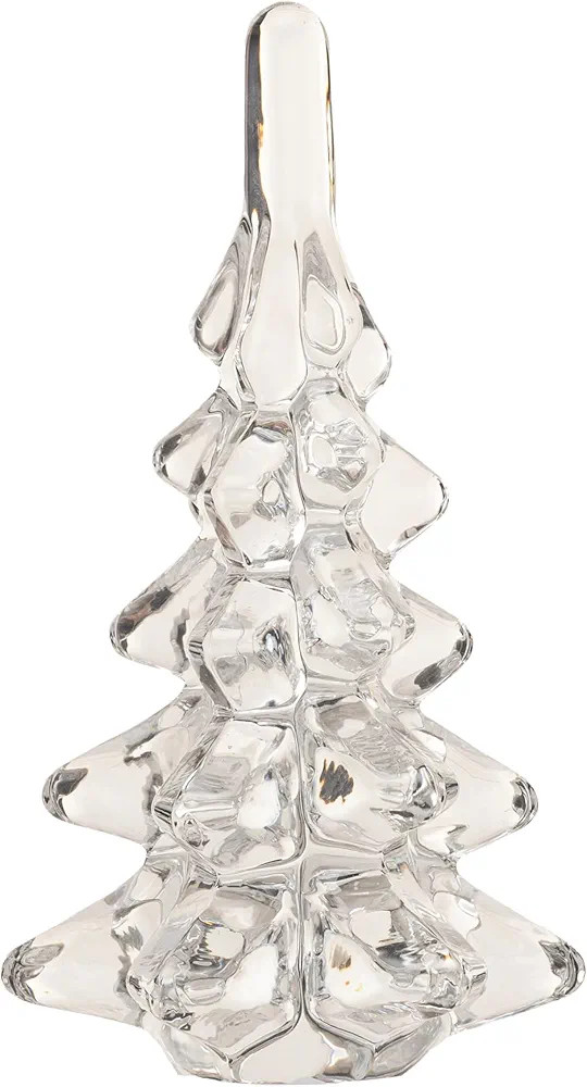 Creative Co-Op Mini Glass Christmas Tree Decor, Clear | Amazon (US)