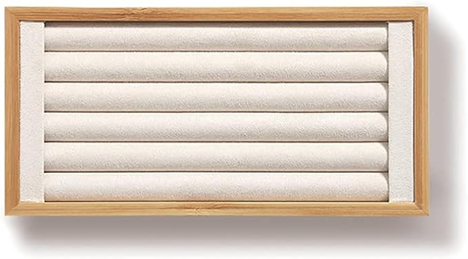 Bamboo Ring Holder,Ring Display Stand,Jewelry Organizer Stand for Rings Earrings Selling（Beige... | Amazon (US)