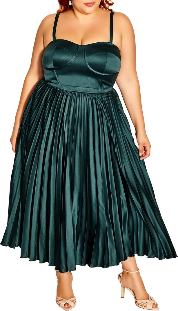 City Chic Fit & Flare Midi Dress | Nordstrom | Nordstrom