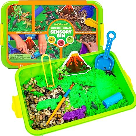 Made By Me Explore + Create Dino Galaxy Sensory Bin, Fun Sensory Bins for Toddlers 3+, All-in-One... | Amazon (US)