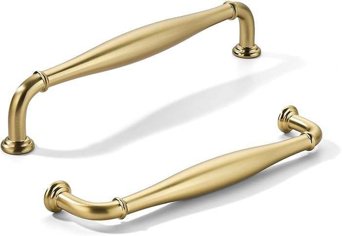 khtumeware 10 Pack 5inch(128mm) Hole Center Champagne Bronze Cabinet Pulls Solid Heavy-Duty Honey... | Amazon (US)