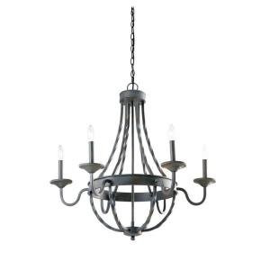 Barcelona 6-Light Rustic Iron Chandelier Rustic Iron | Amazon (US)