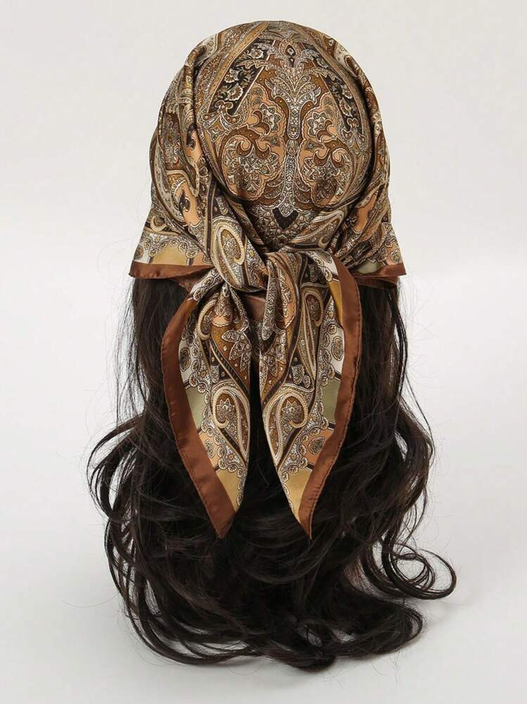 1pc Paisley Print Bandana Classic Head Wrap For For Outdoor And Traveling Bohemian Bandana,Hair B... | SHEIN