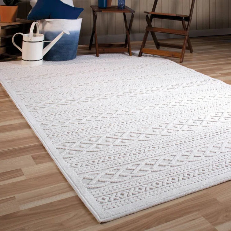 Borst Natural Ivory Indoor/Outdoor Rug | Wayfair North America