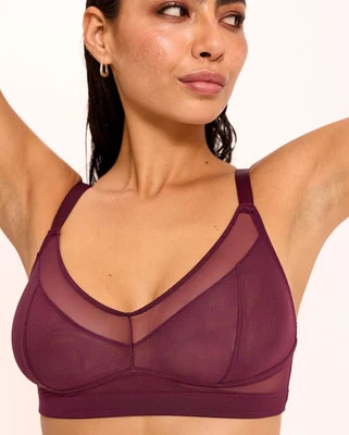 Mesh Support Bra Cherry | Understatement