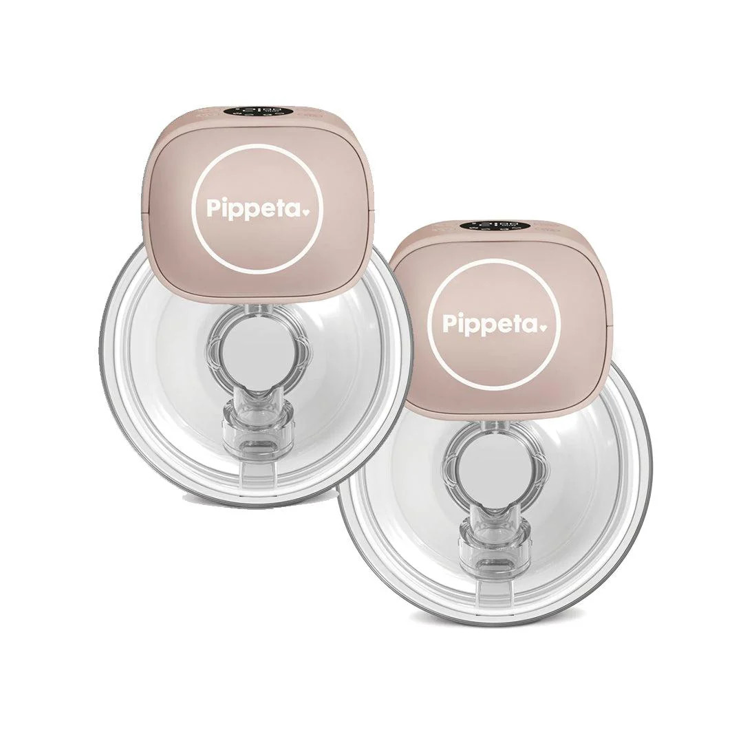 Pippeta LED Wearable Hands Free Breast Pump - 2 Pack - Ash Rose | Natural Baby Shower | Natural Baby Shower UK