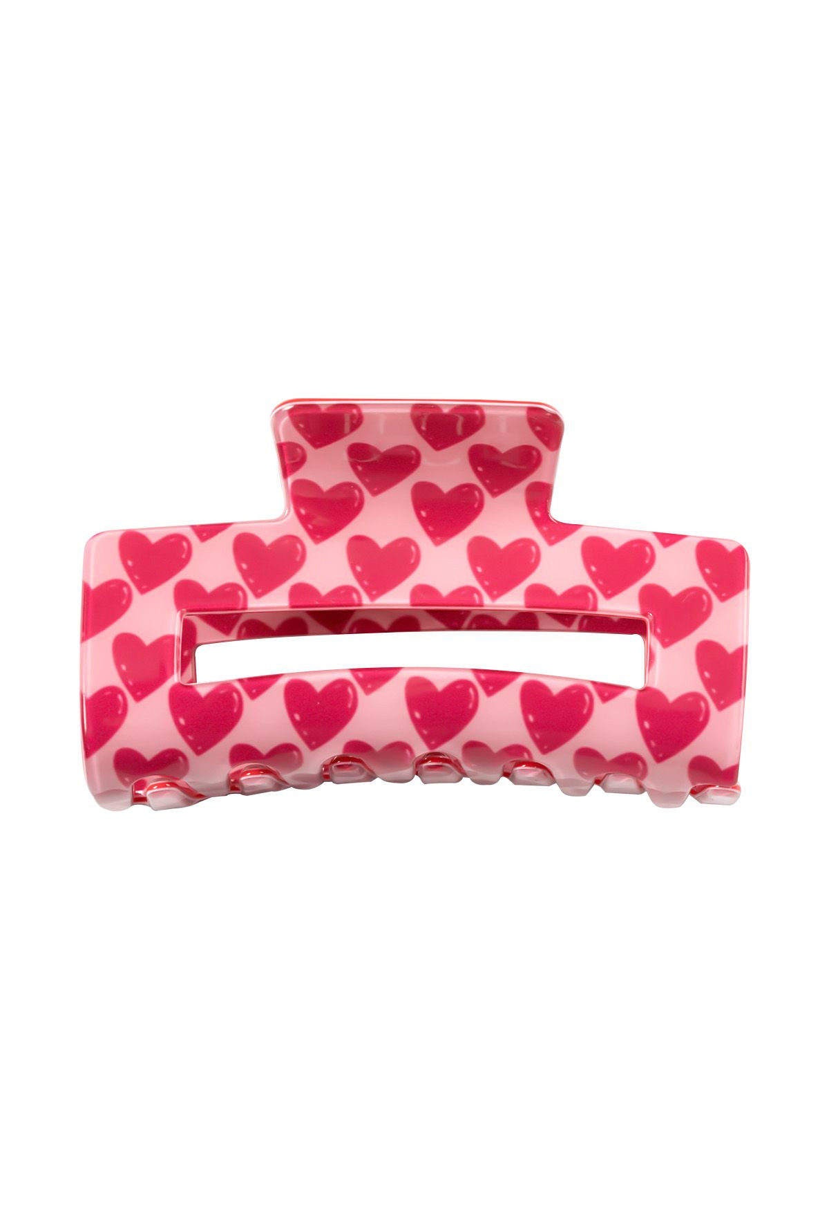 Hollow Out Cute Heart Hair Claw in Pink | Chicwish