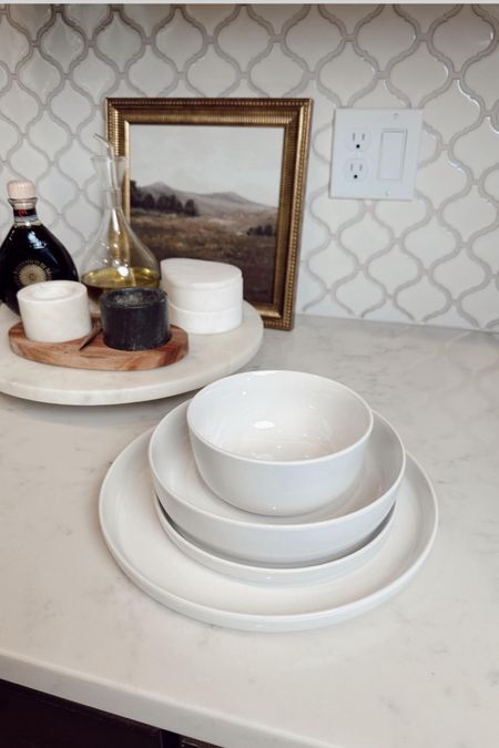 The viral Amazon dinnerware set does not disappoint. We are loving the no-chip, no-scratch white set. 

#LTKfindsunder100 #LTKstyletip #LTKhome