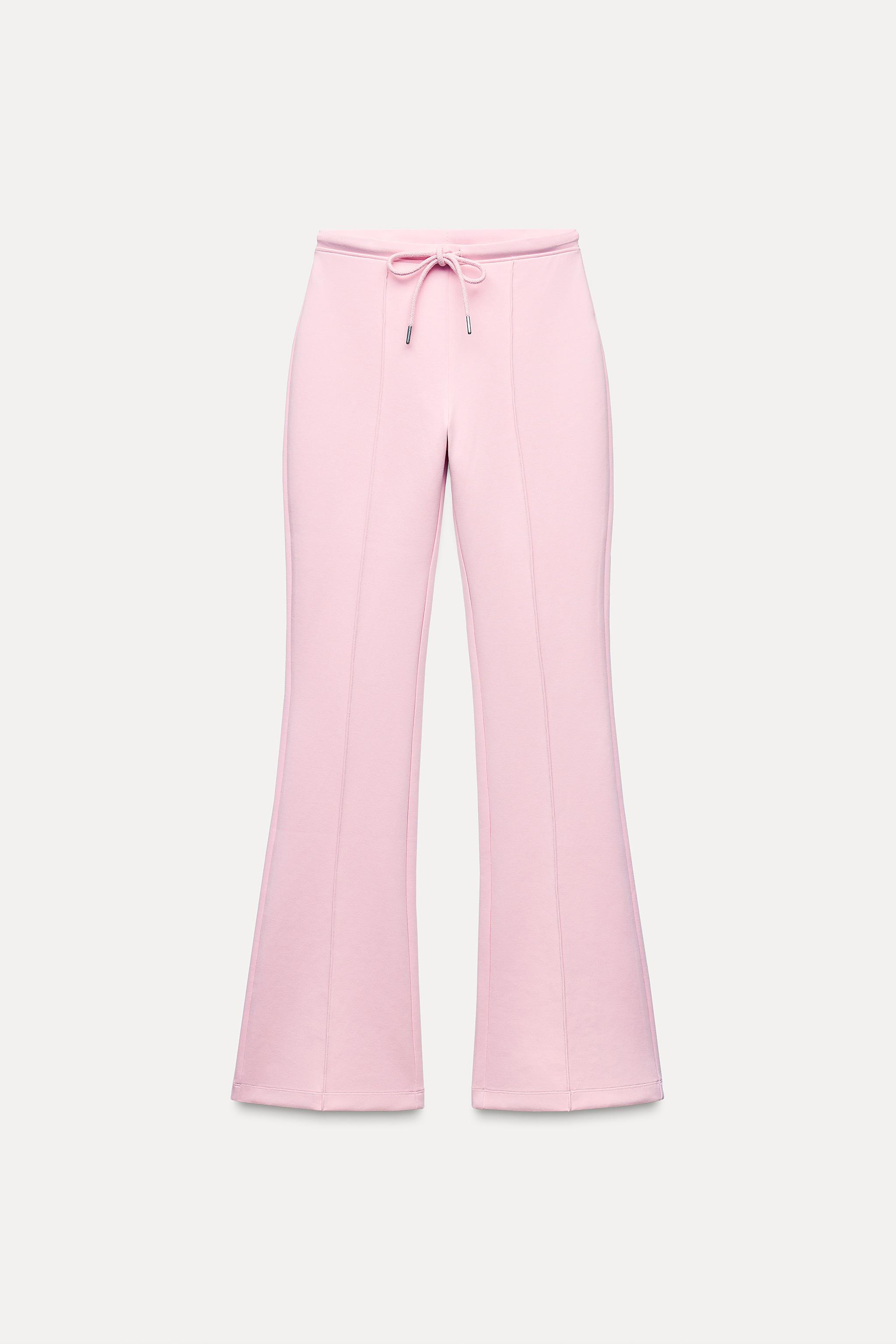 FLARE INTERLOCK PANTS WITH SEAMS | Zara US