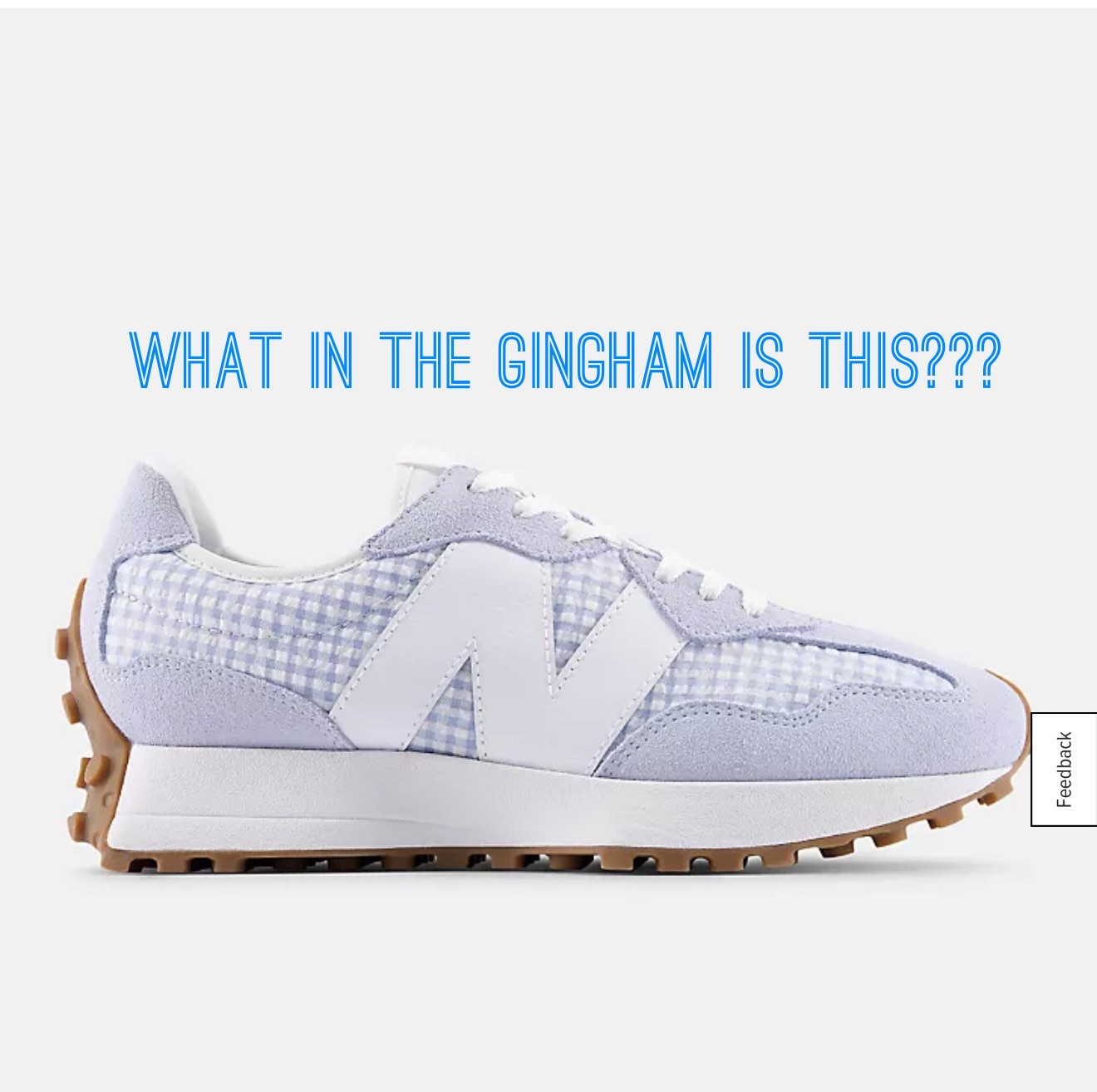 What in the gingham is this?! 💙
Because apparently my sneakers are now cuter than my outfits.

These New Balance beauties are giving spring picnic, effortless chic, and “yes I will take another iced coffee” energy.

Tap to shop before they disappear 🫶
#LTKStyle #SpringStyle #NewBalance #LookForLess #Over50Style #CasualChic #OOTD