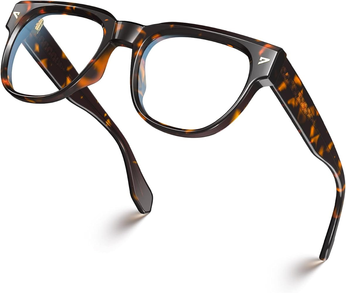VISOONE Gafas cuadradas TR90 con bloqueo de luz azul con antirreflejos para computadora de vidrio... | Amazon (US)