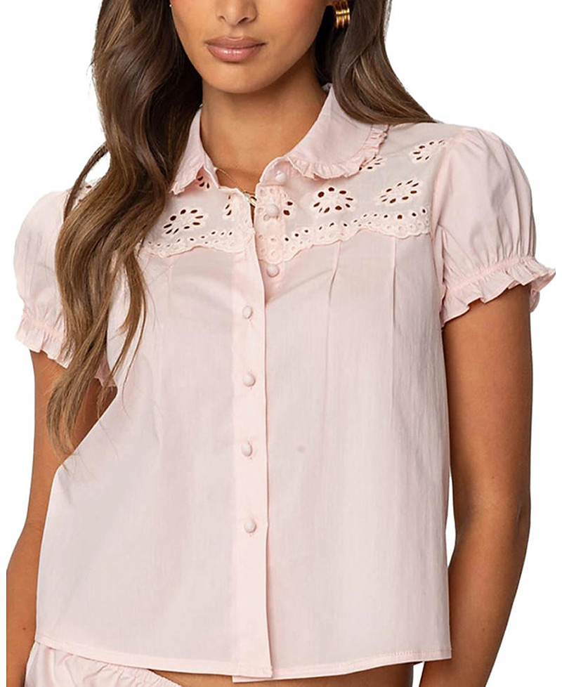 Edikted Lona Tailored Button Up Shirt | Bloomingdale's (US)